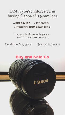 Canon EFS 18-135 f/3.5-5.6 USM zoom lens